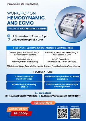 WORKSHOP ON HEMODYNAMIC & ECMO